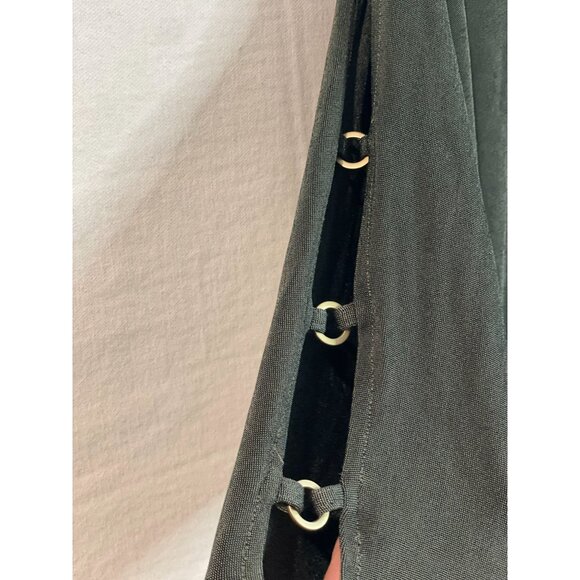 Travelers By Chico's Women's Top Size 4 Button Sleeve Detail Olive Green - Picture 5 of 16